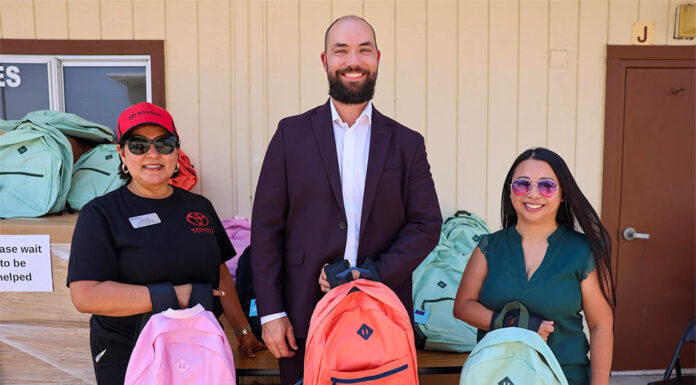 MUSD partners with Temecula Valley Toyota and Kids in Need Foundation to provide backpacks for students