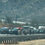 Suspect arrested on I-15 after freeway closed, pepper ball deployment
