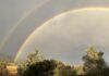 Rainbows brighten Anza skies after summer monsoon showers