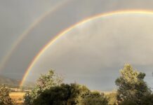 Rainbows brighten Anza skies after summer monsoon showers