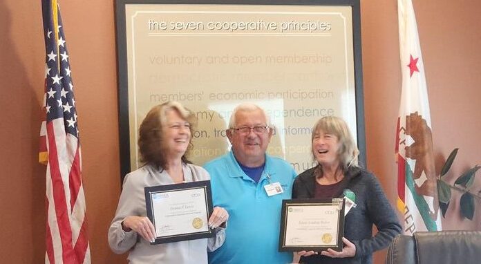 Anza Electric Cooperative Board Directors receive the CCD award