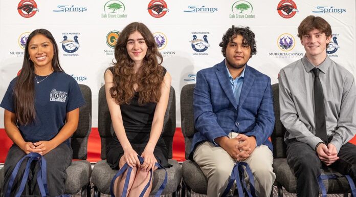 Murrieta Valley students honored in September