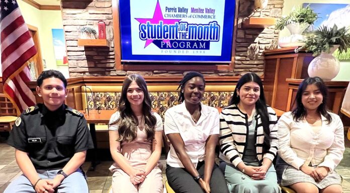Menifee Valley students honored in September
