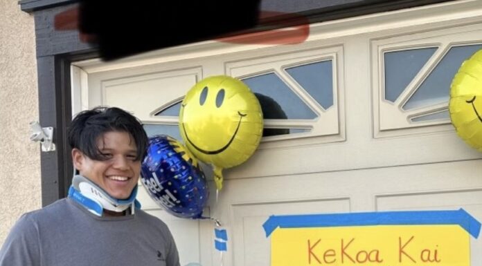 Vista Murrieta’s Kainoa Ching returns home after severe injury