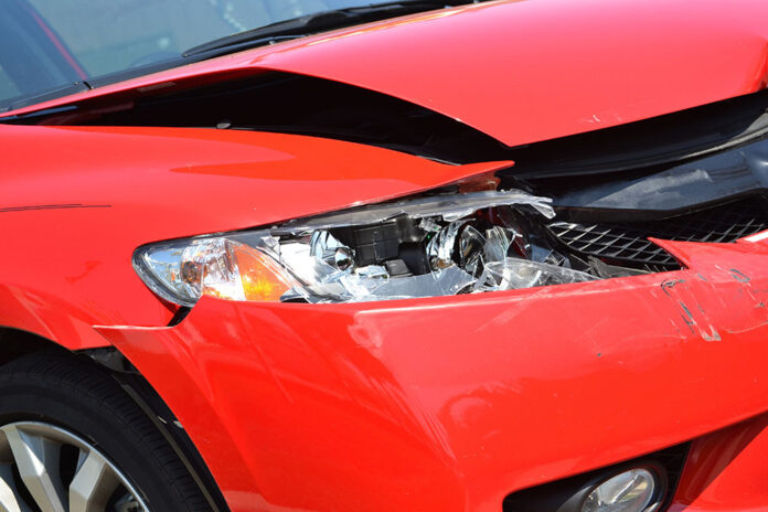 damaged car after an accident