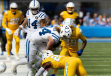 Chargers’ home struggles continue in tough loss to Colts