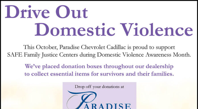 Paradise Chevrolet Cadillac partners with SAFE Family Justice Centers during Domestic Violence Awareness Month