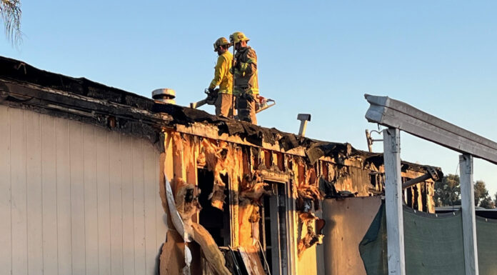 House fire leaves five displaced in Menifee