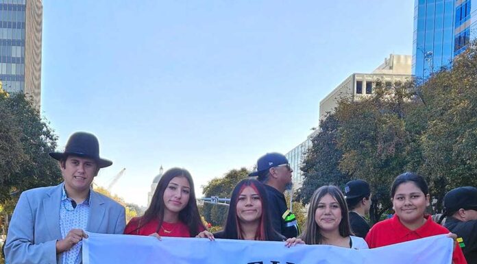 Soboba TANF youth participate in state capital parade