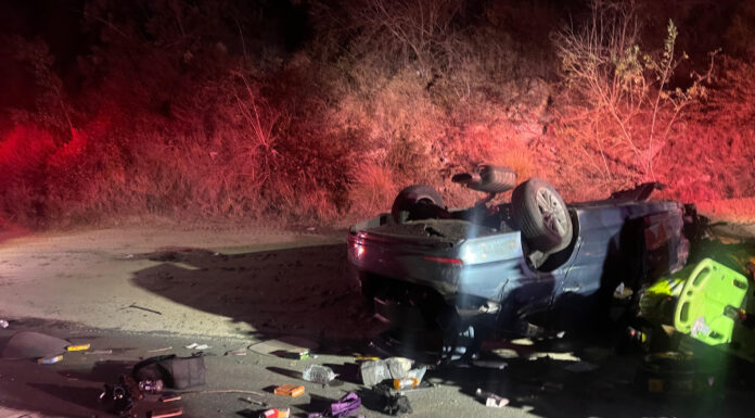 Rollover crash on I-15 near Lilac Road Bridge leaves driver unconscious