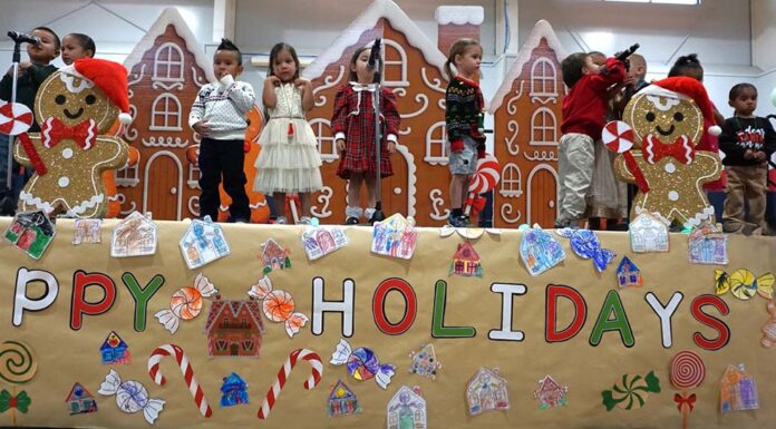 Soboba Tribal Preschool students put on a show