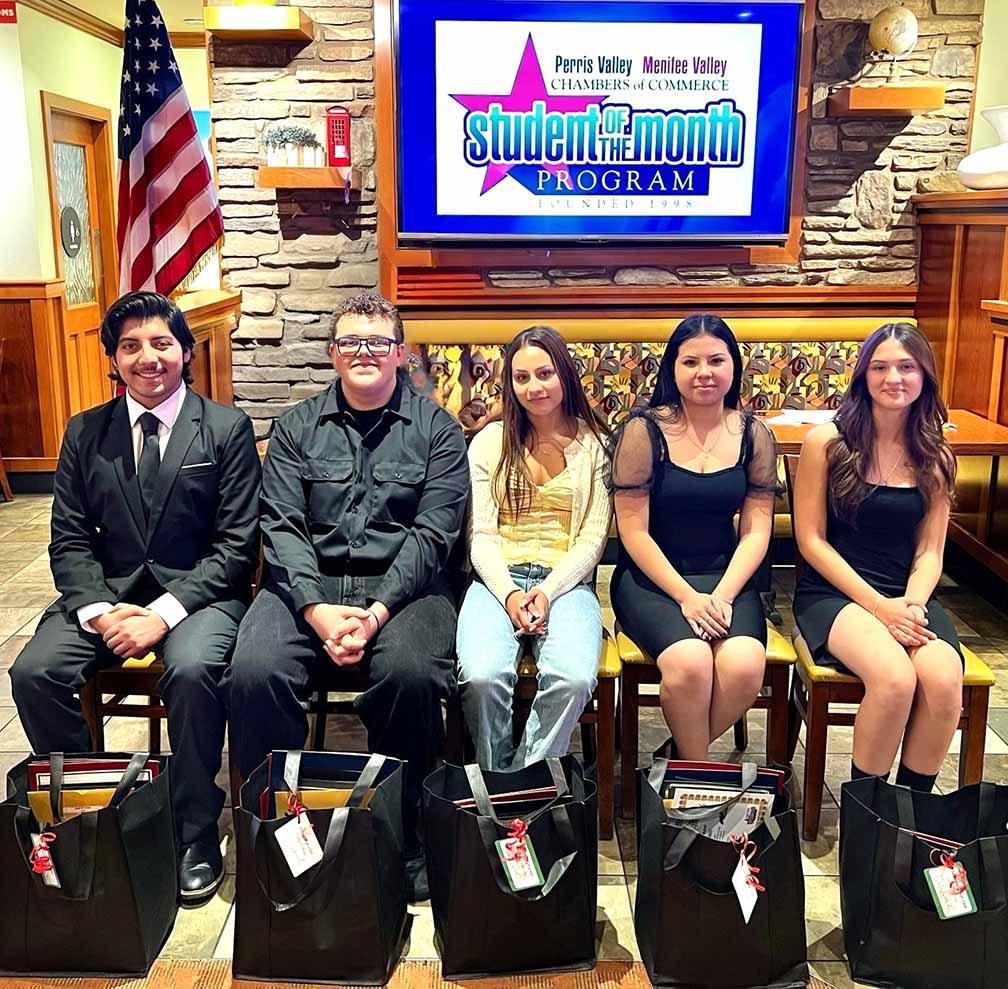 Menifee Valley students honored in December