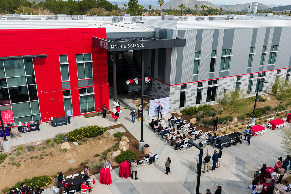 Mt. San Jacinto College celebrates successful Math and Science Building dedication, marking completion of Measure AA