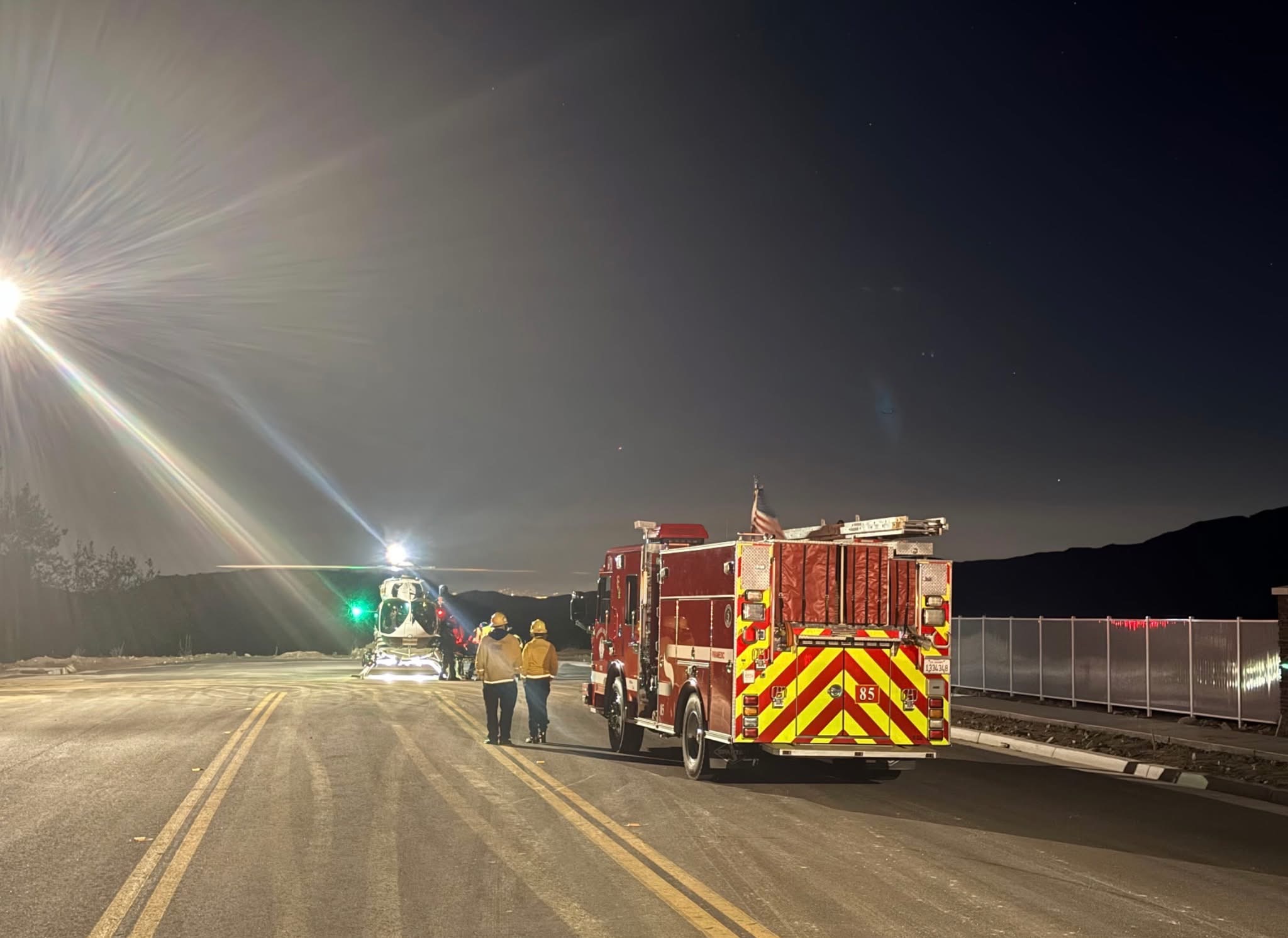 Helicopter Crew Hoists Stranded Patient to Safety
