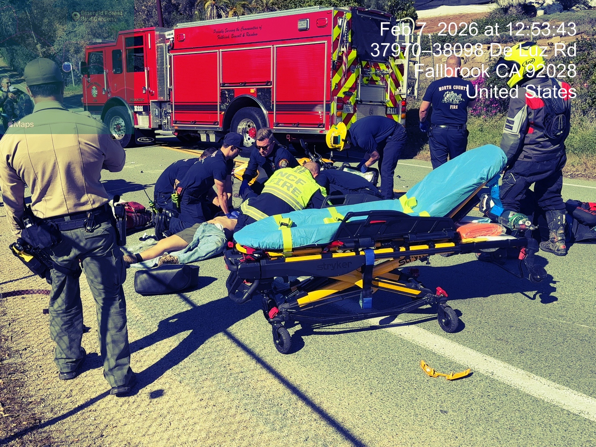 Fatal motorcycle collision closes De Luz Road for several hours