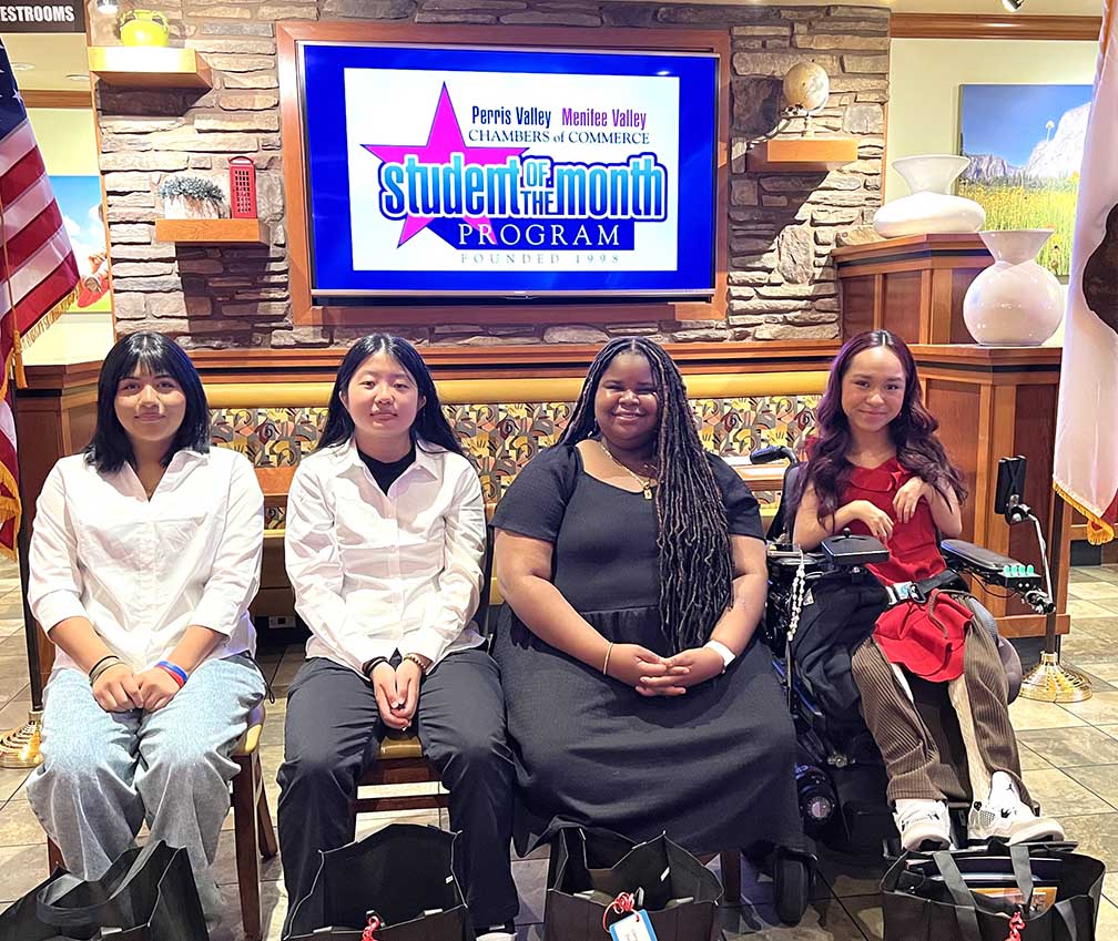 Menifee Valley students honored in February