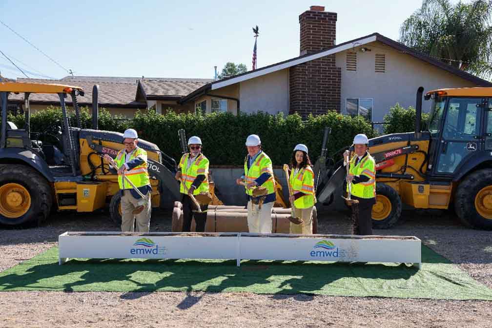 EMWD, Rep. Calvert celebrate historic advancement of Quail Valley sewer project
