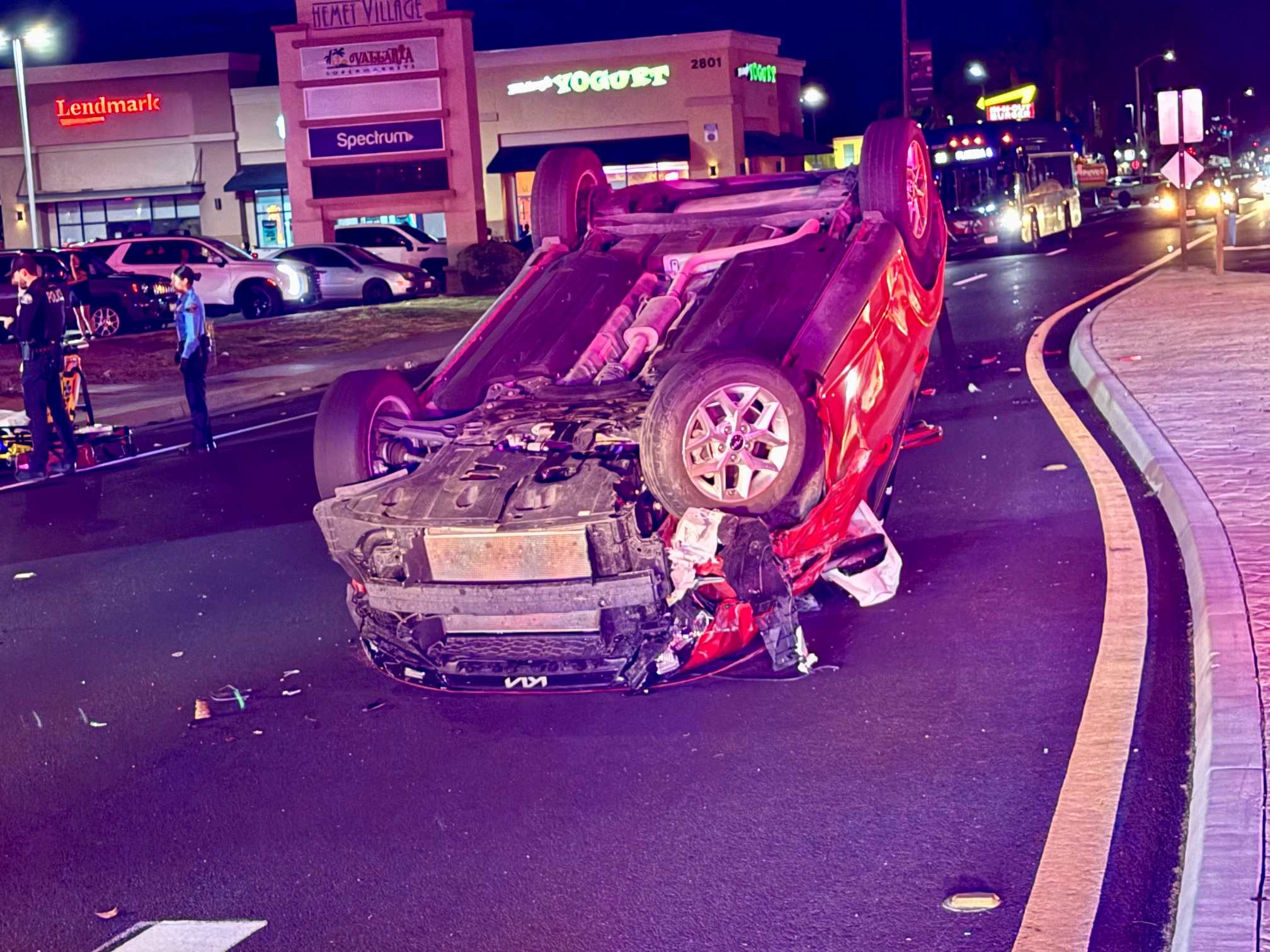 Three involved in Hemet rollover crash; one arrested after firearm found