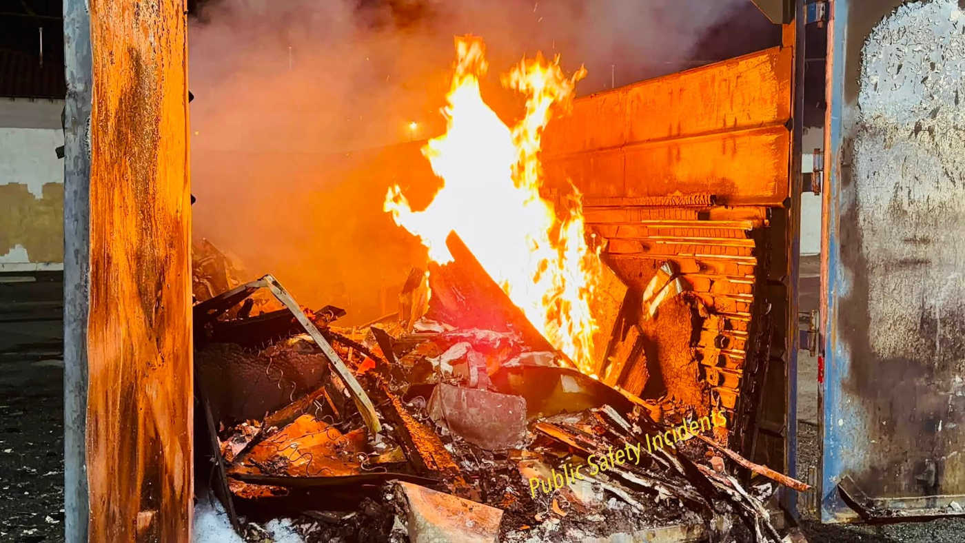 Dumpster Fire Reignites Behind Former Hemet Big Lots; Cause Under Investigation