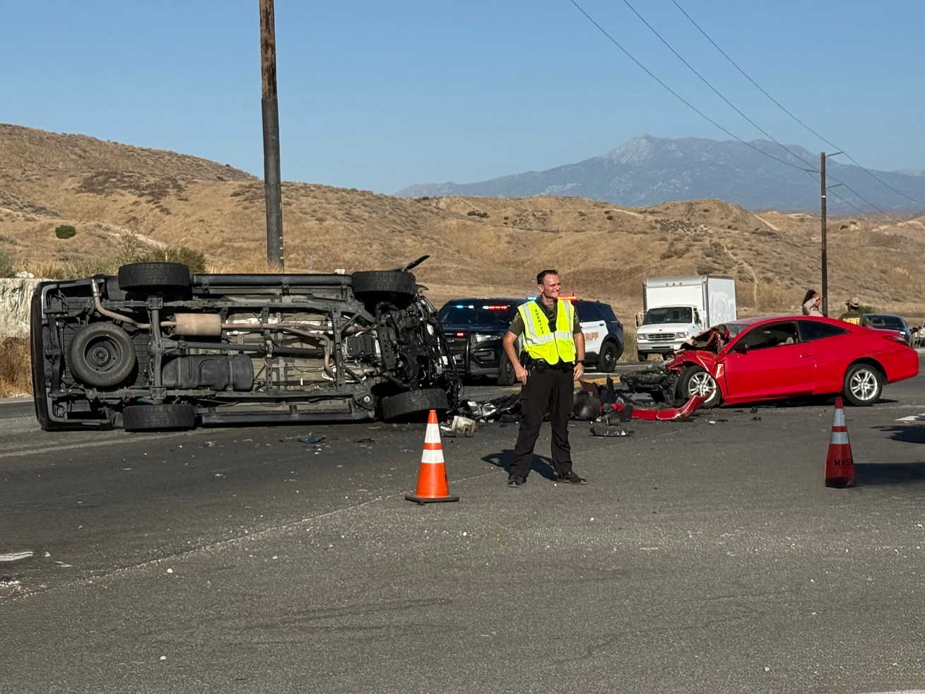 One person killed, another seriously injured in Gilman Springs Road crash
