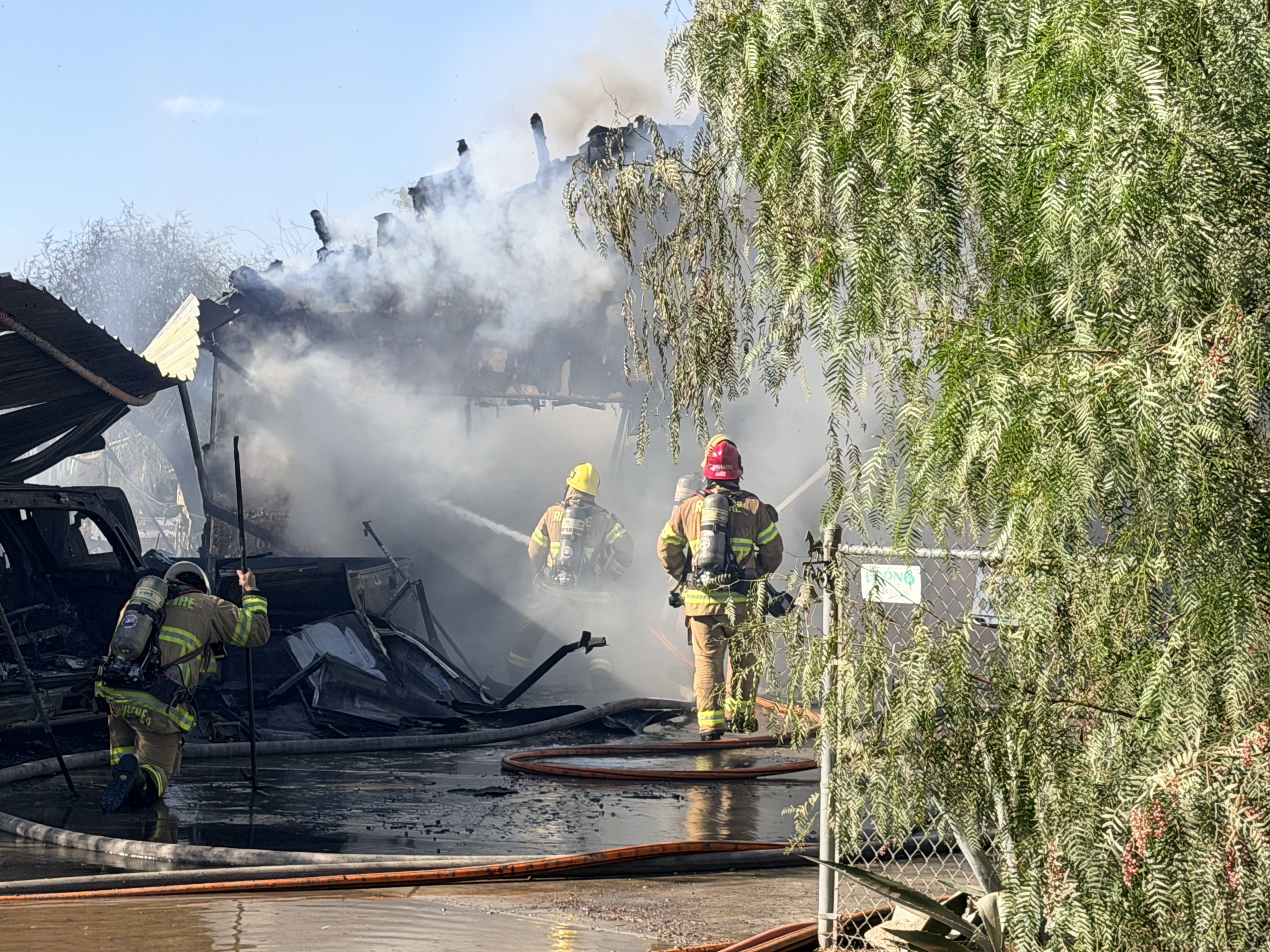 House burns in Nuevo
