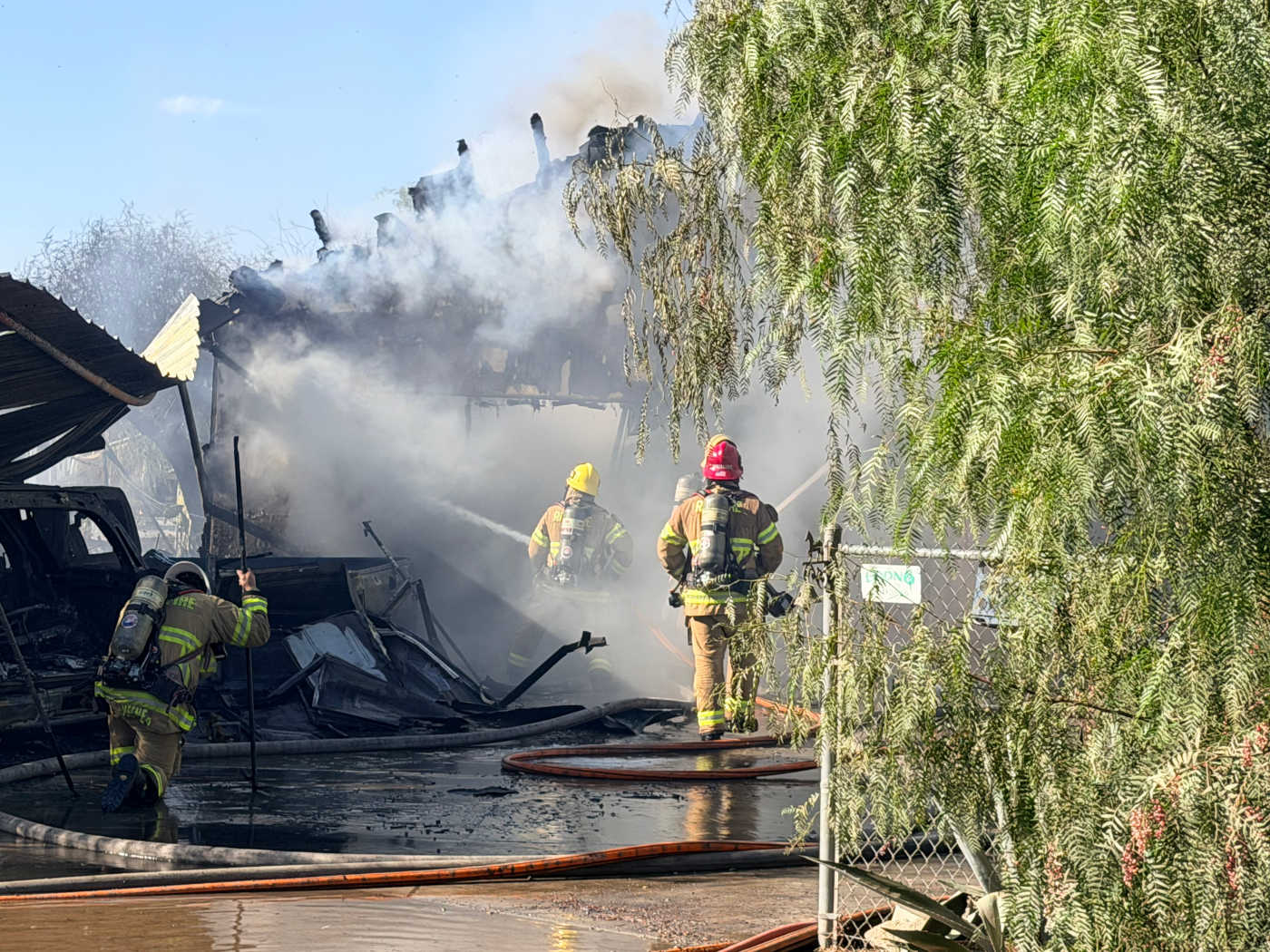 House burns in Nuevo