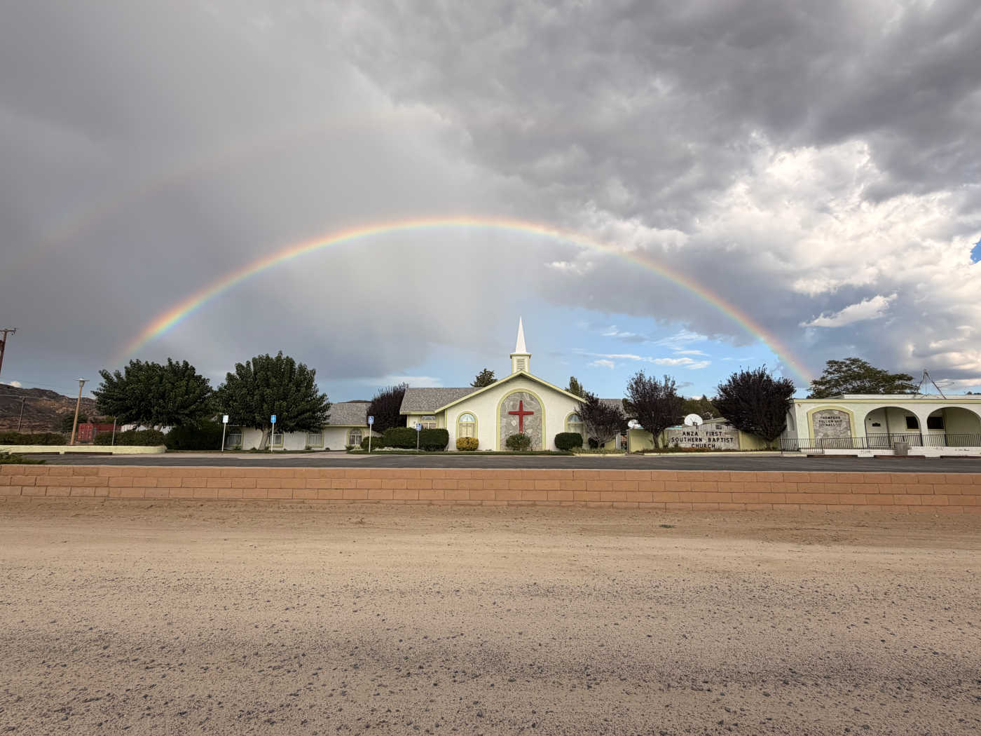 Double rainbow brightens Anza Valley skies